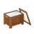 Furinno 52.14 Quarts Ice Chest in Natural