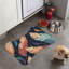 Plume Motifs - Tapis d'alimentation en os 1 pièce