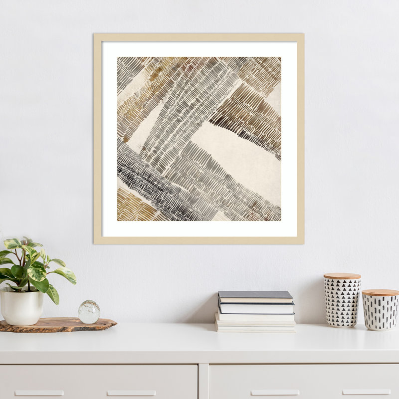 Essence of Neutralité II par Wood, reproduction d'art encadrée, H 25 po x l 25 po