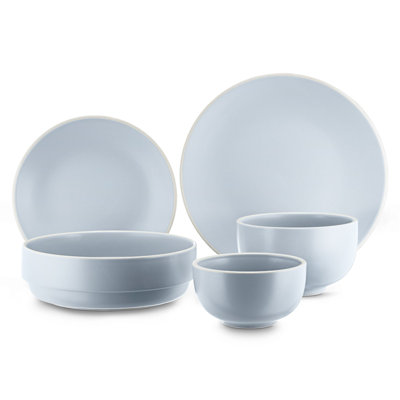 Glaze Finish 10 Piece Dinnerware Set, Service for 2