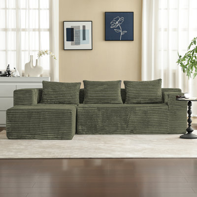 Canapé modulaire en L à assise profonde Boneless