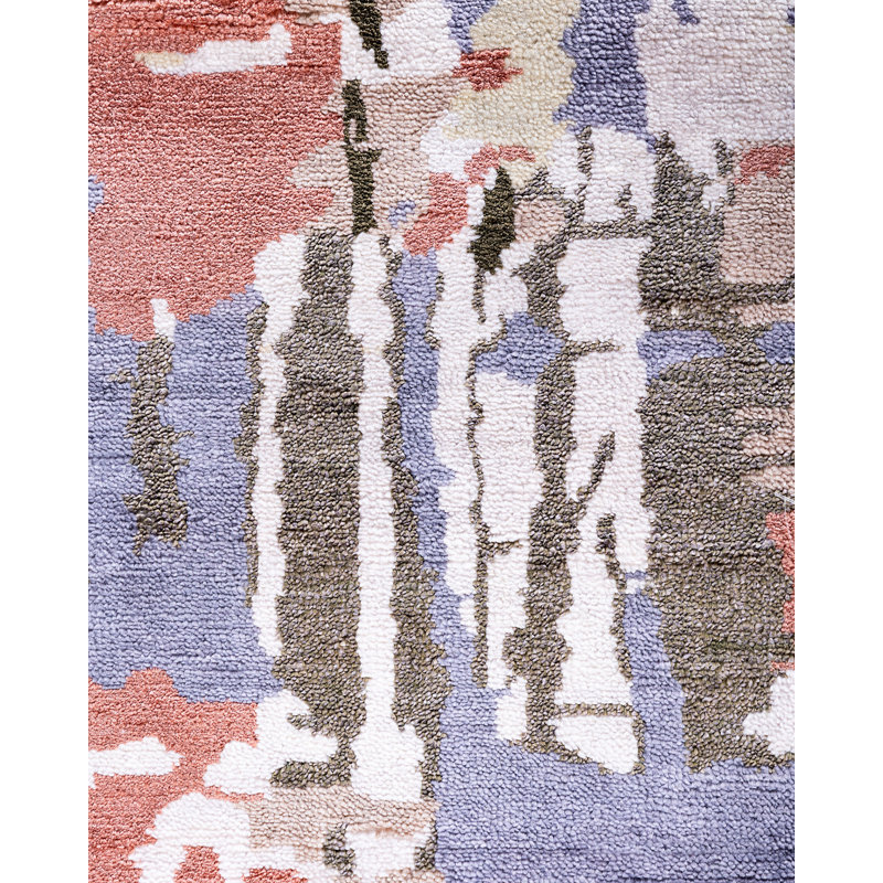 Overdyed One-of-a-Kind 8' 2" X 10' 3" Hand Knotted Area Rug
