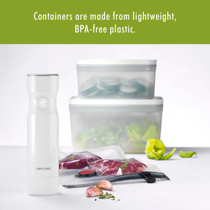 Zwilling J.A. Henckels Fresh & Save 7 Piece Vacuum Sealer Bag Set with Food Storage Containers
