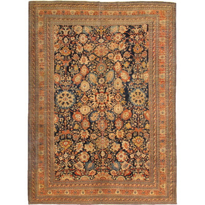 Antique One-of-a-Kind Rectangle 10'2" X 13'11" Hand Knotted Area Rug