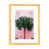 Toile avec cadre en bois beige est en rupture de stock