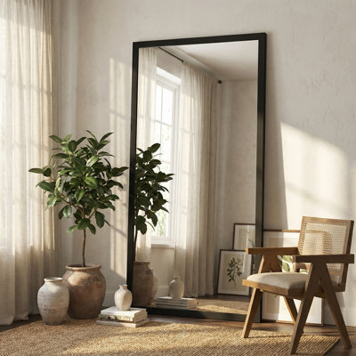  Modern Minimalist Framed Explosion-proof Full-length Mirror