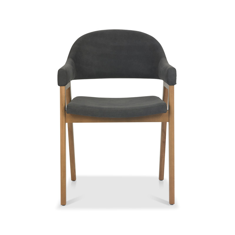 Anayalee 49cm H Polyester Blend Upholstered Upholstered Back Armchair, Grey