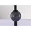 Lumi 3-Light Matte Black Finish Chandelier With Drum Fabric Shade - Matte-Black
