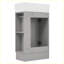 Meuble-lavabo moderne avec tablette à deux niveaux-104981890