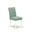 L'ensemble de salle à manger moderne 3 pièces contient une table de salle à manger en bois et 2 chaises en tissu de polyester vert saule, blanc lin-2083480423-2083480420-2117897161
