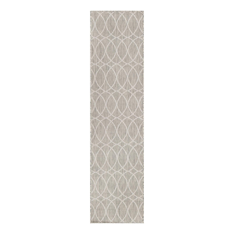 Tapis treillis d'extérieur gris clair, Tapis de couloir 2 pi x 7 pi 10 po