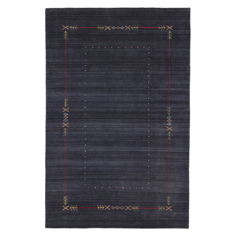 Tapis bleu marine Kashkuli Gabbeh 5 pi 0 po x 7 pi 9 po