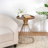Hollow Edge Retro Art Pine Side Table