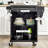 HOMCOM Kitchen Island On Wheels, Rolling Kitchen Cart With Stainless Steel Countertop, Drawer, Towel Rack And Spice Rack, Utility Storage Trolley,-514890337
