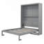 Grand lit escamotable mural Murphy avec tablettes Murphy