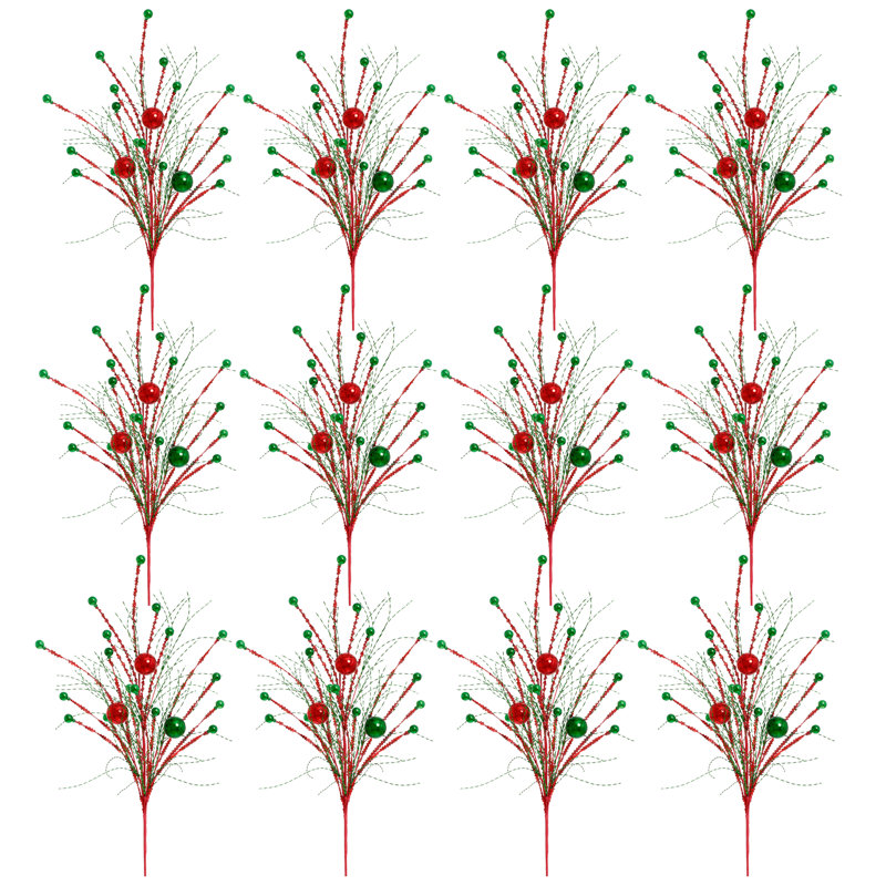 Mix Ball Tinsel Spray, 36 Inches