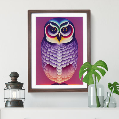 Adventurous Owl Abstract - Wall Art