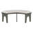 5-Piece Rustic Round Dining Table With 3 Upholstered Chairs & Curved Bench-1575973832