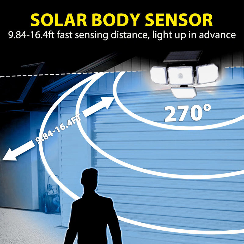 Solar Power Outdoor Flood Light  with Motion Sensor Lights