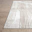 Tapis géométrique beige / crème en polypropylène tissé à la machine Rectangle Jacomine-2098556277