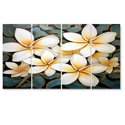 Kernan - Plumeria Wall Art 4 Piece