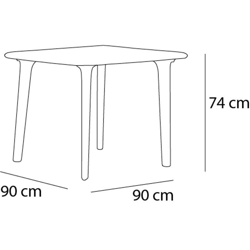 Dining Table, Warm Grey