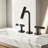 3 Pieces Basin Faucets Lavatory Sink Faucet, 2 Handles Widespread 8" Bathroom Faucet