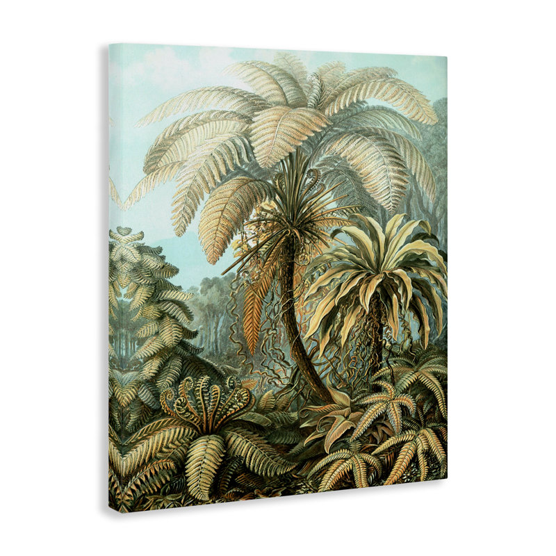  Detailed Palm Tree Leaves Canvas Wall Art by Graffi*tee Studios, H 40 po x l 30 po