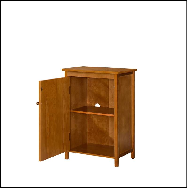 Armoire décorative avec portes et tablette réglable, Walnut