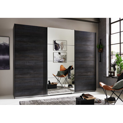 Elmaleh 3 Door Manufactured Wood Wardrobe