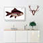 Fringed Carp Fish by M.E. Bloch - Wrapped Canvas-55363803