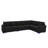 Caren L-shaped Sleeper Sectional Modular Sofa Bed With Storage Seat-115354121