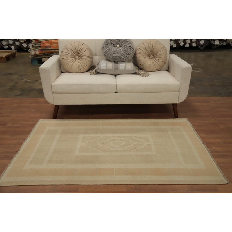Vegetable Dye Wool Kilim Flat Weave Rug 4x6