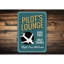 Enseigne en aluminium Pilot's Lounge-58289612