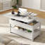 Lift Top Four Leg Coffee Table with Storage-128395988
