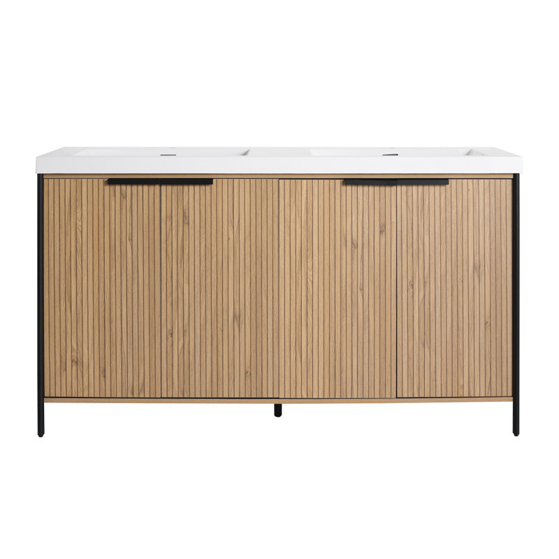 Meuble-lavabo moderne élégant en résine
