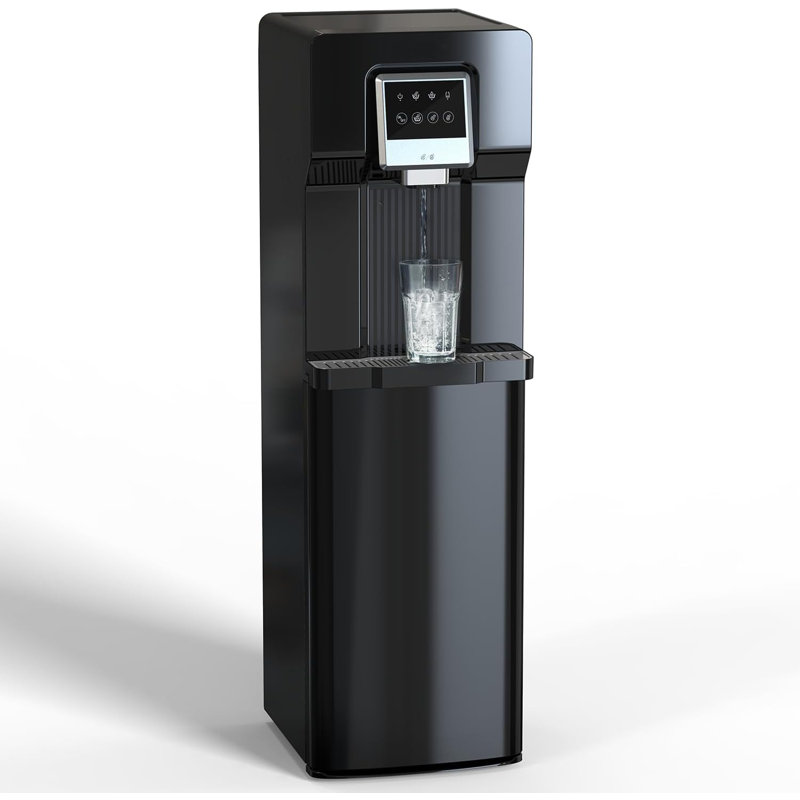 Distributeur d'eau à chargement par le bas IKT avec machine à glaçons pour bouteille de 3 gallons (sans eau chaude)