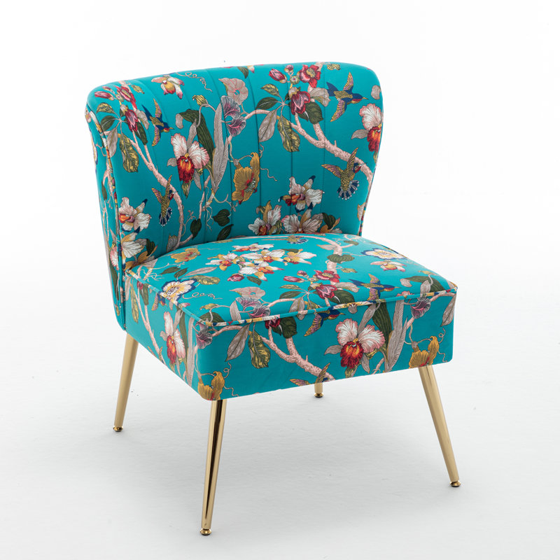 Chaise d'appoint large, Bleu