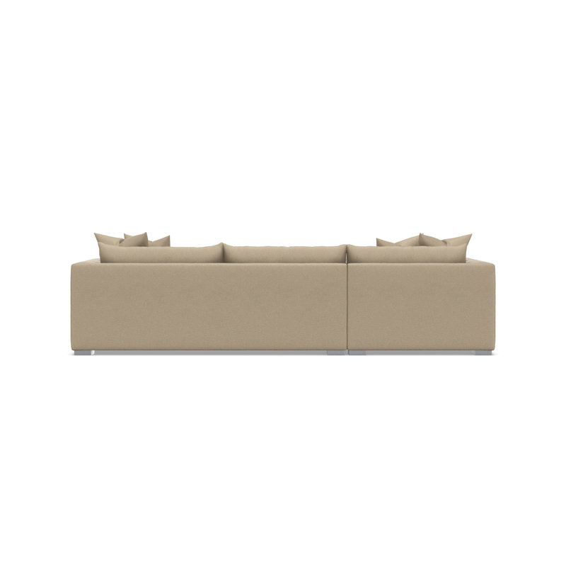 Bernhardt Helena 2-Piece Sectional, Tan Polyester