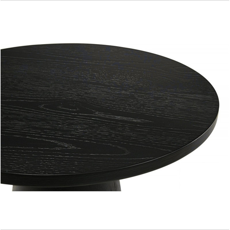 Table d'appoint 22 po. Table de bout moderne en bois, Noir