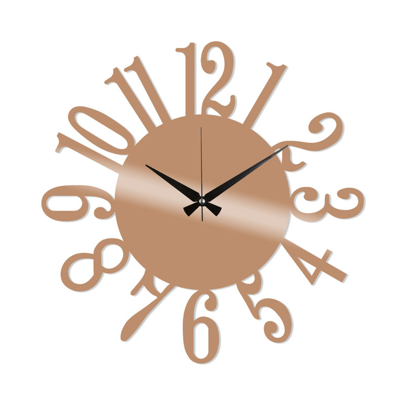 Admiranda Metal Wall Clock, Copper