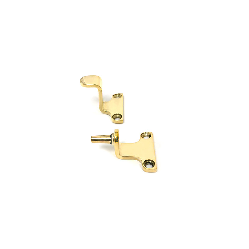 Avon Stay (Steel Window), Polished Brass, 22.7cm H x 3cm W x 1.3cm D