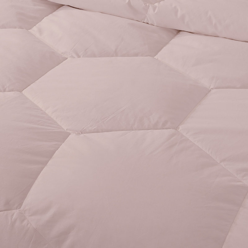 Édredon en duvet synthétique polyester toutes saisons, Très grand, Rosé
