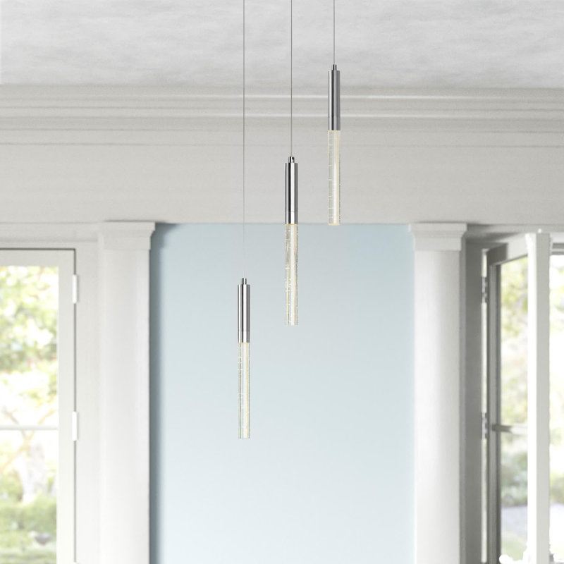 Farnum 3 - Light LED Cluster Pendant, Chrome