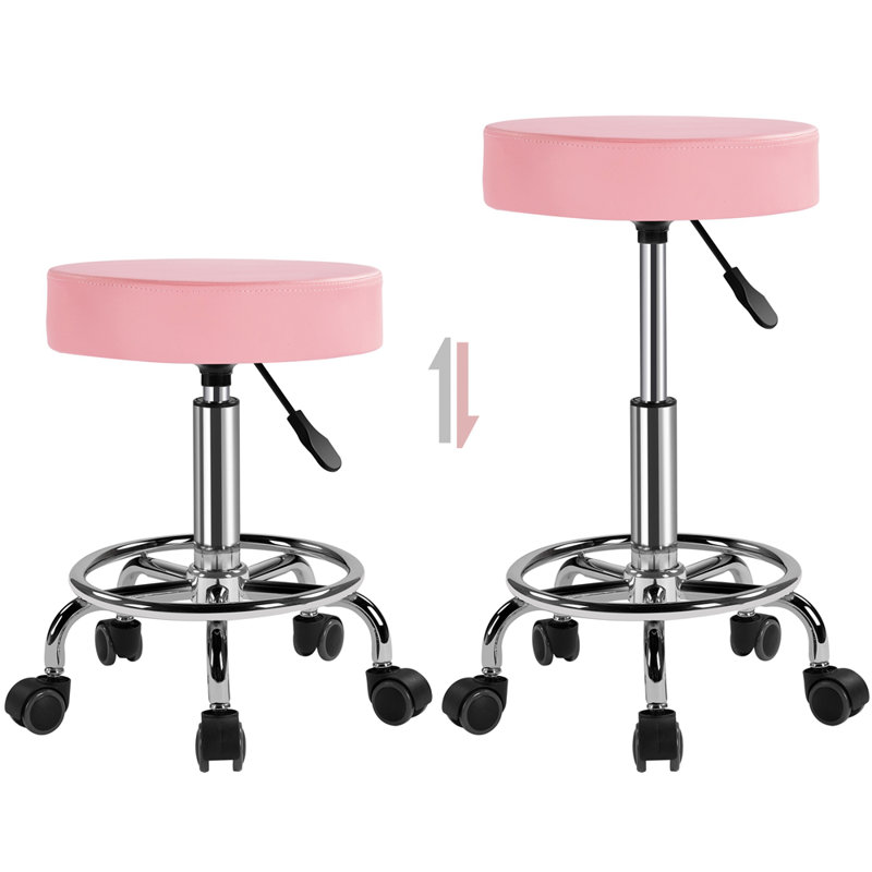 Tabouret actif à hauteur ajustable Valmar, Rose