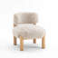 Chaise d'appoint rembourrée en tissu Lana-764481609