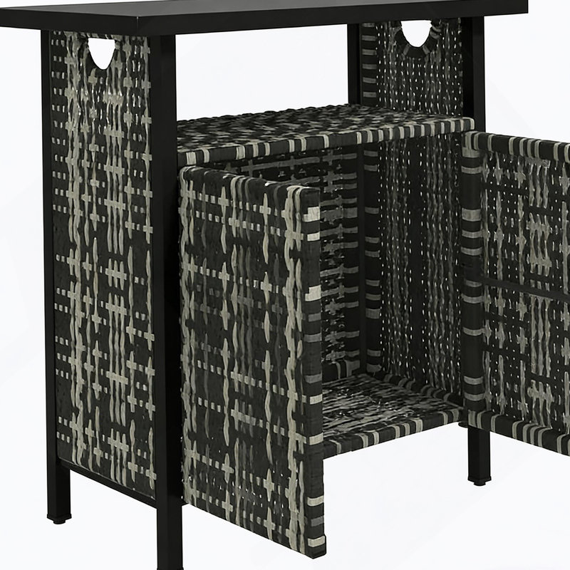Table basse d'extérieur, organisateur d'armoire de rangement pour serviettes d'extérieur, table de bar d'extérieur