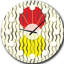 Motif ondulé - horloge murale moderne Mid-Century-40743907