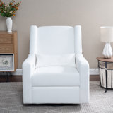 Cutlor Luxury Power Motion Recliner  Swivel Glider, Upholstered Reclining Sofa Chair with Lumbar Support