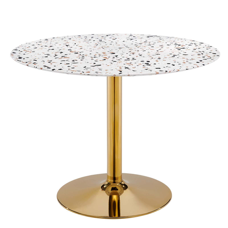 Modway Verne Round Terrazzo Dining Table, 29.5" W x 39.5" L